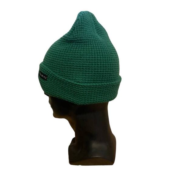 Yea.Nice Premium Beanie Logo Cuffed Flat Waffle Warm Winter Hat - Picture 2 of 8